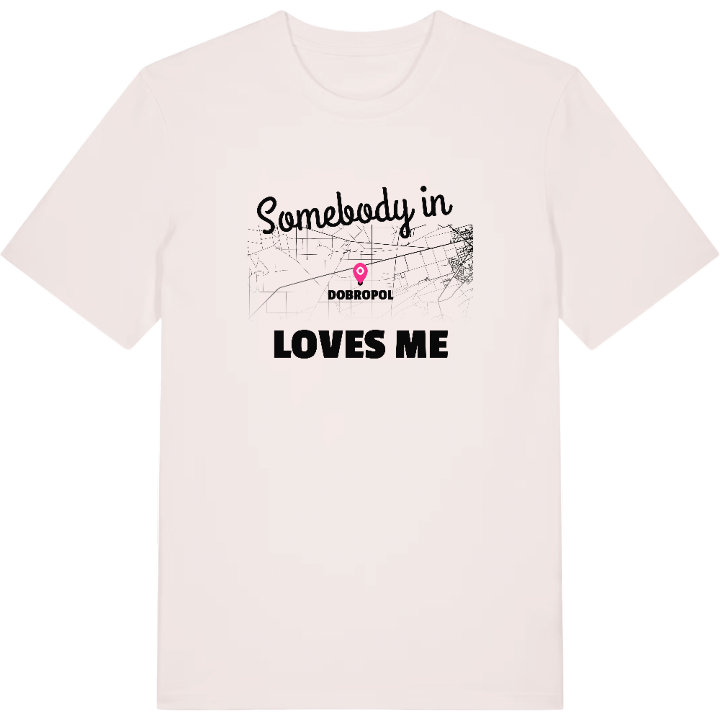 Någon i Dobropol älskar mig t-shirt – t-shirt från PinShirt