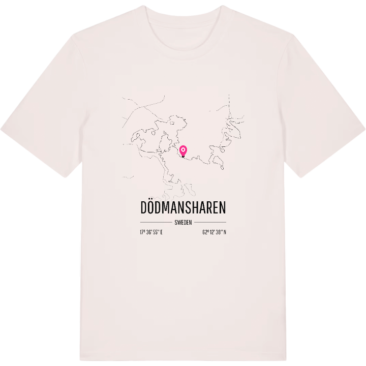 Dödmansharen karta t-shirt – t-shirt från PinShirt