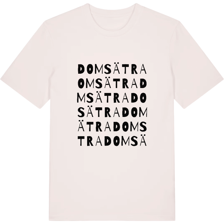 Domsätra ordlek t-shirt – t-shirt från PinShirt