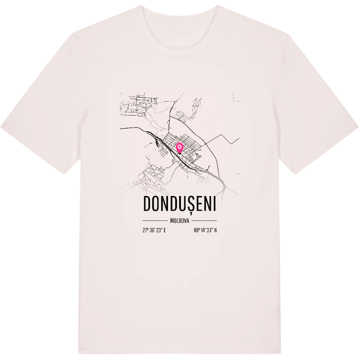 Dondușeni karta t-shirt – t-shirt från PinShirt