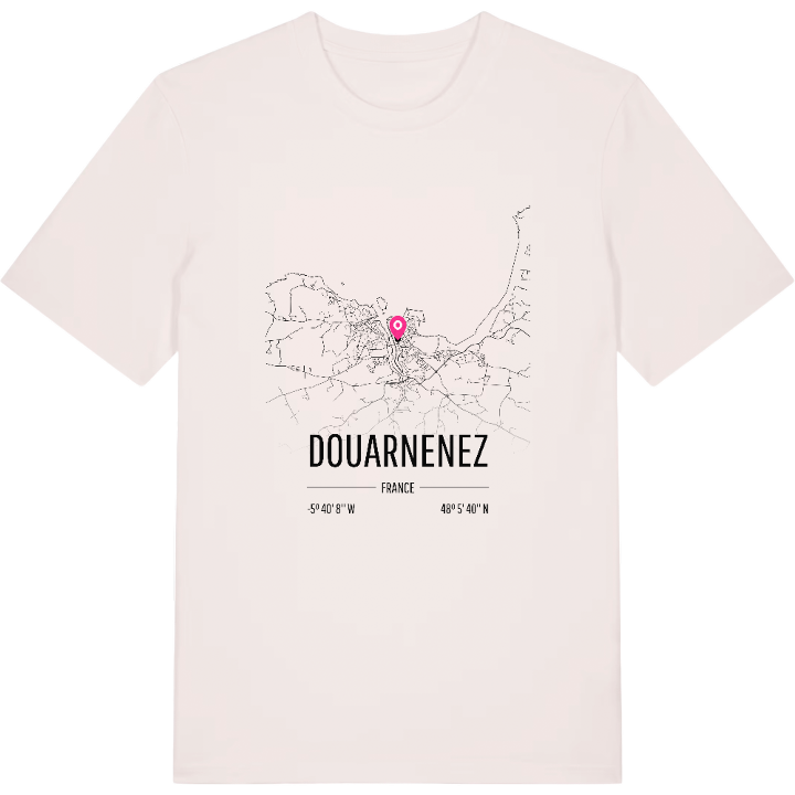 Douarnenez karta t-shirt – t-shirt från PinShirt