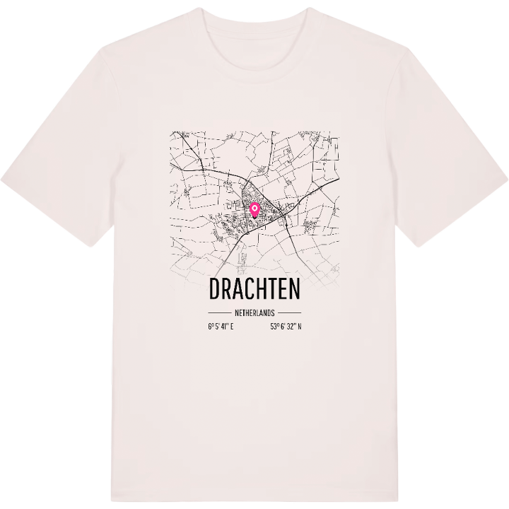 Drachten karta t-shirt – t-shirt från PinShirt