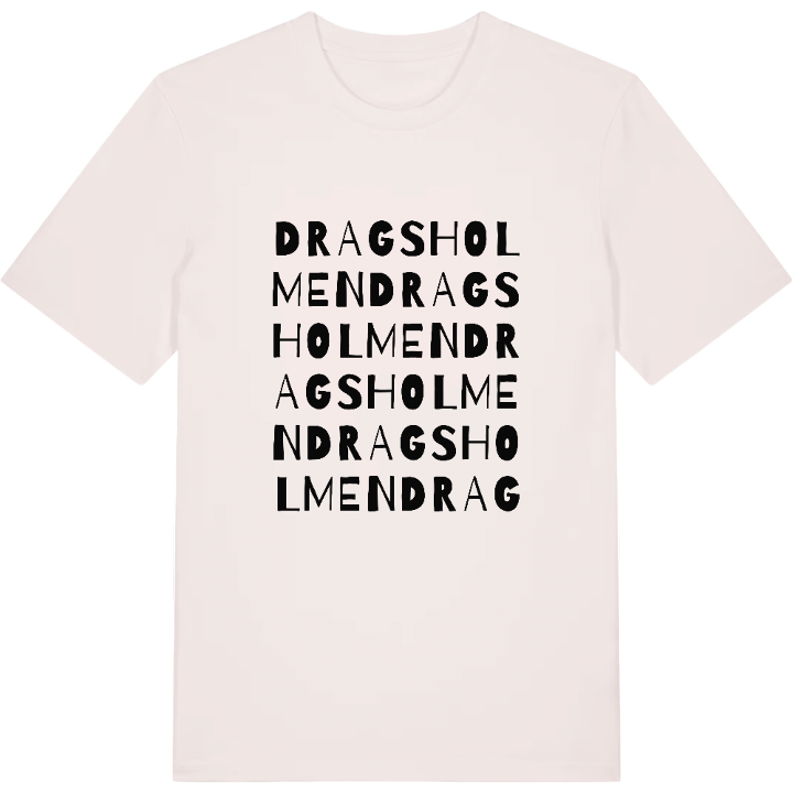 Dragsholmen ordlek t-shirt – t-shirt från PinShirt