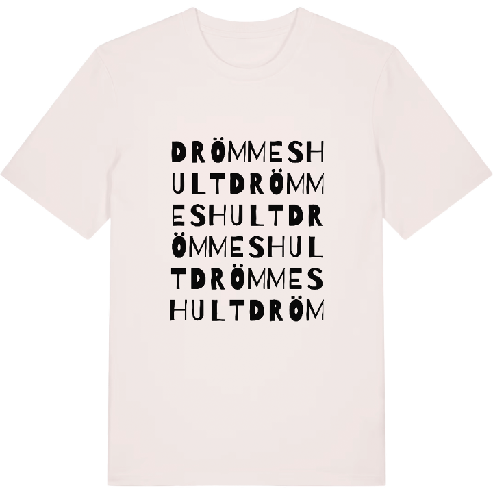 Drömmeshult ordlek t-shirt – t-shirt från PinShirt