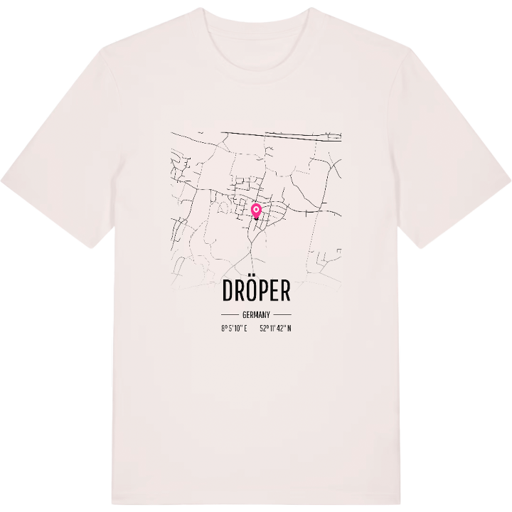 Dröper karta t-shirt – t-shirt från PinShirt