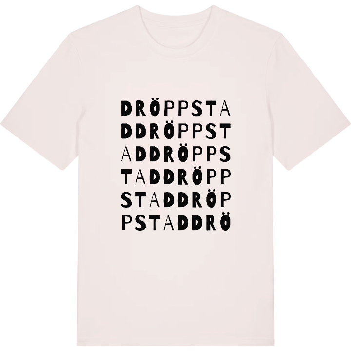 Dröppstad ordlek t-shirt – t-shirt från PinShirt