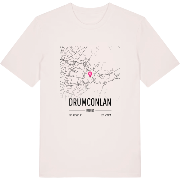 Drumconlan karta t-shirt – t-shirt från PinShirt