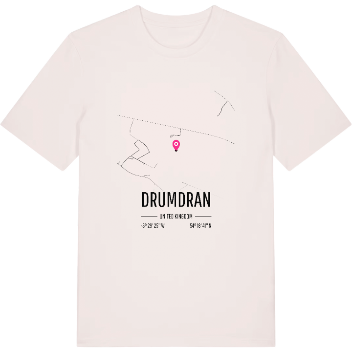 Drumdran karta t-shirt – t-shirt från PinShirt