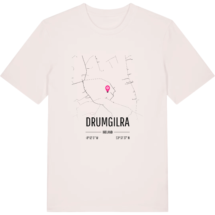Drumgilra karta t-shirt – t-shirt från PinShirt