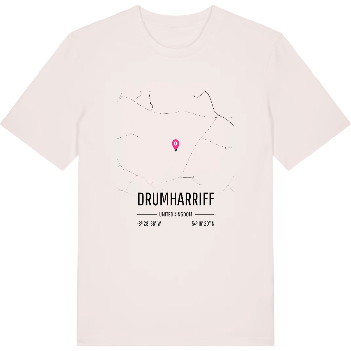 Drumharriff karta t-shirt – t-shirt från PinShirt