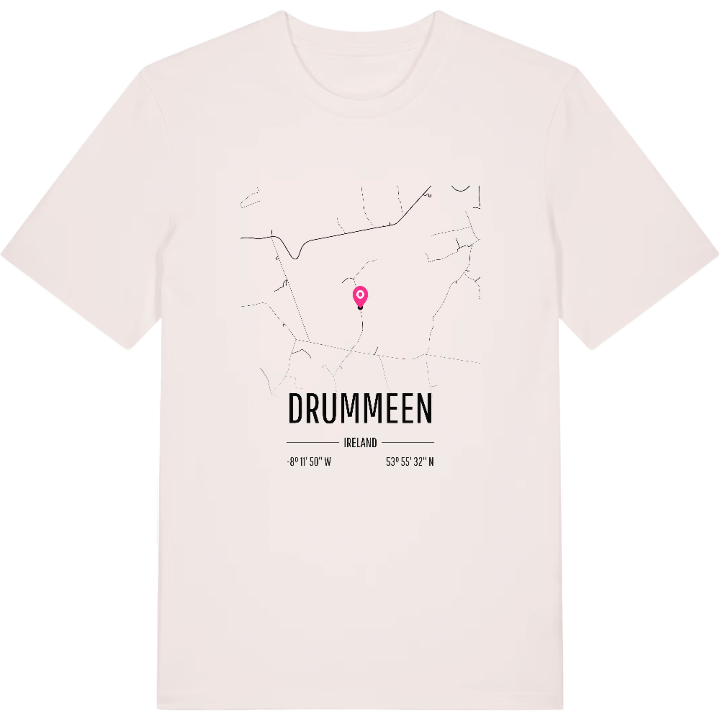Drummeen karta t-shirt – t-shirt från PinShirt