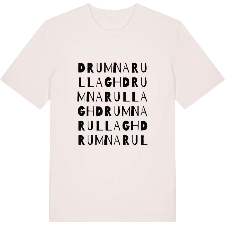 Drumnarullagh ordlek t-shirt – t-shirt från PinShirt