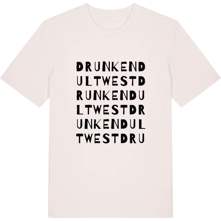 Drunkendult West ordlek t-shirt – t-shirt från PinShirt