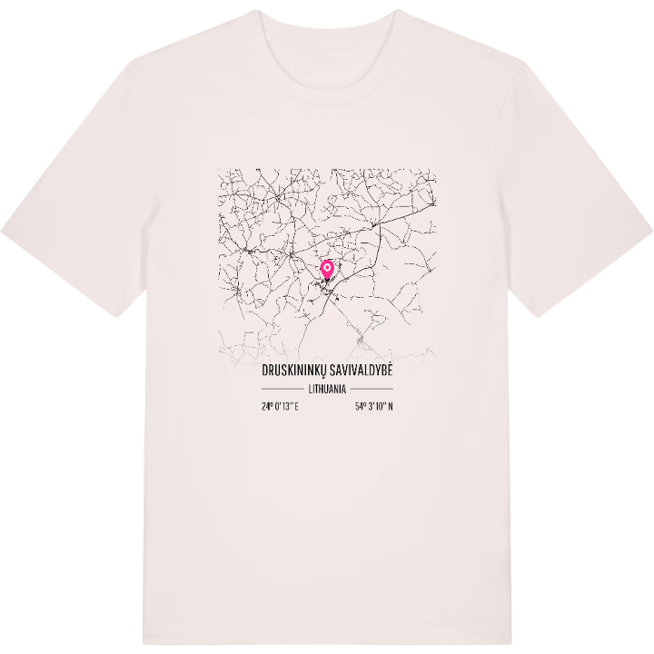 Druskininkų savivaldybė karta t-shirt – t-shirt från PinShirt