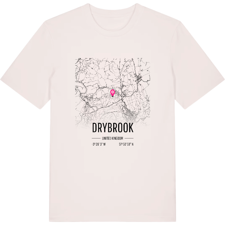 Drybrook karta t-shirt – t-shirt från PinShirt