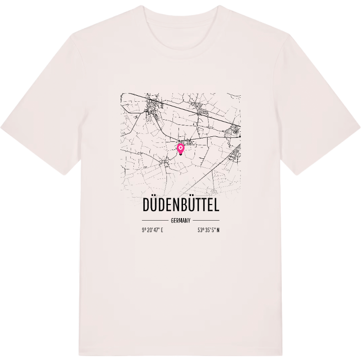 Düdenbüttel karta t-shirt – t-shirt från PinShirt
