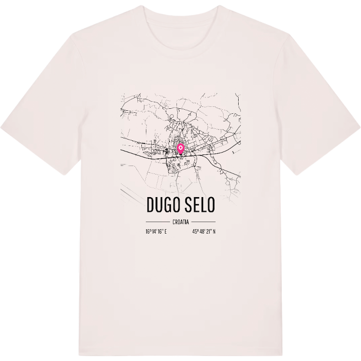 Dugo Selo karta t-shirt – t-shirt från PinShirt