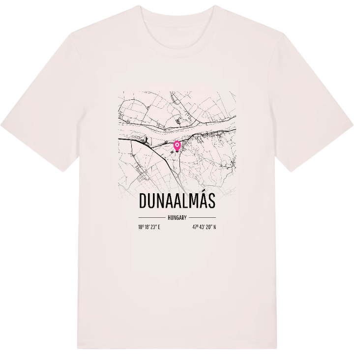 Dunaalmás karta t-shirt – t-shirt från PinShirt