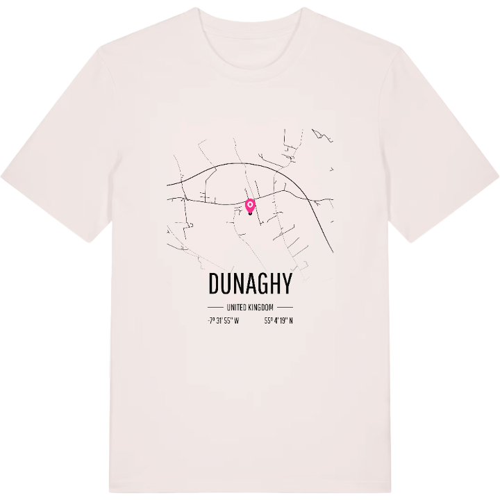 Dunaghy karta t-shirt – t-shirt från PinShirt