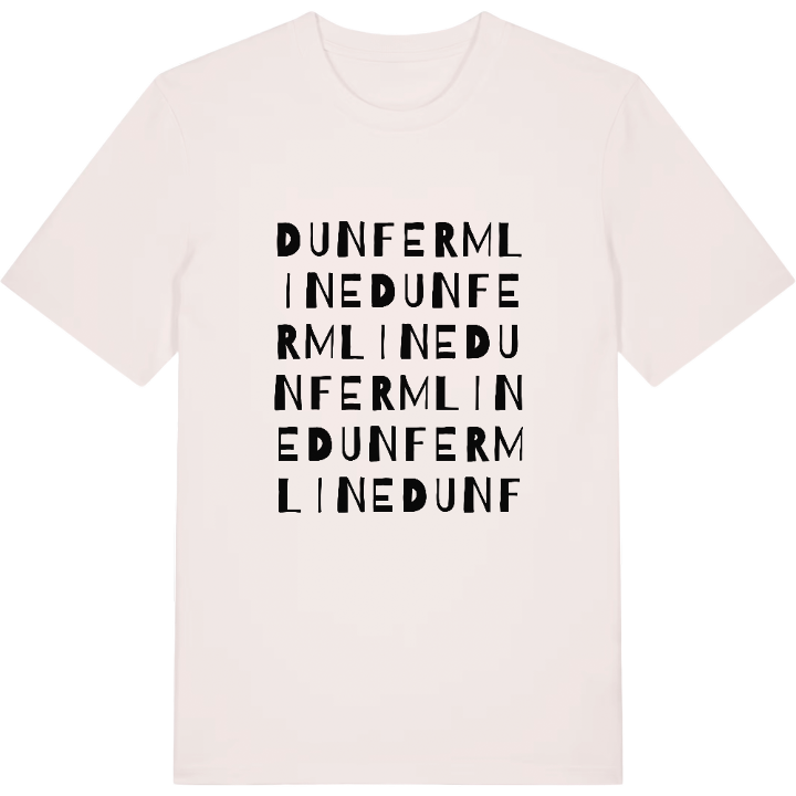 Dunfermline ordlek t-shirt – t-shirt från PinShirt