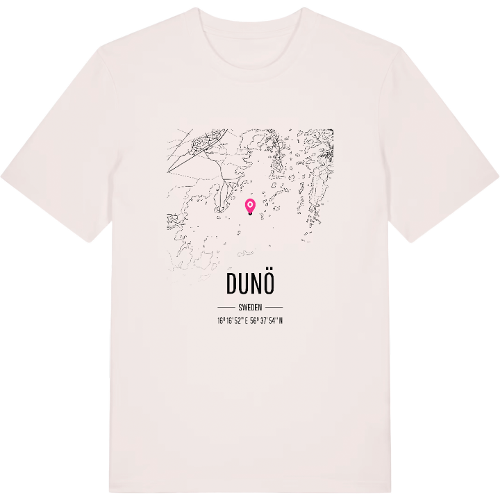 Dunö karta t-shirt – t-shirt från PinShirt