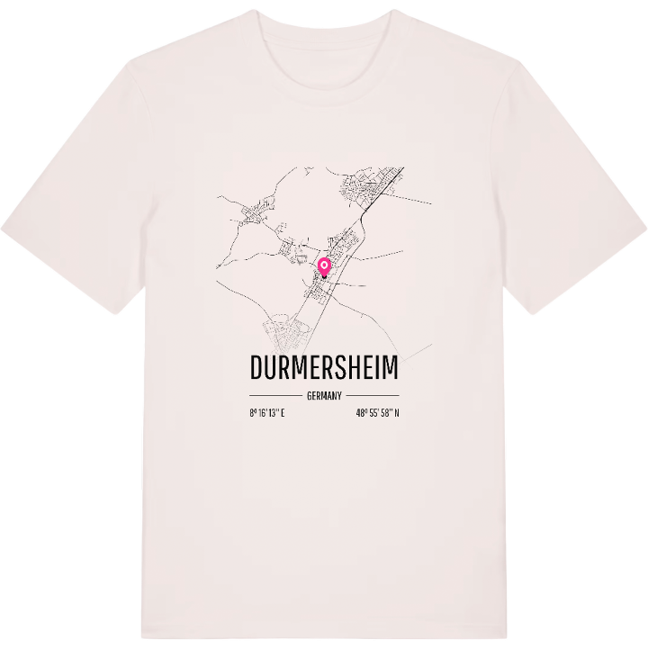 Durmersheim karta t-shirt – t-shirt från PinShirt