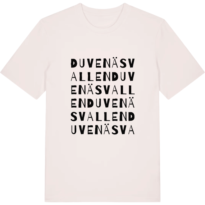 Duvenäsvallen ordlek t-shirt – t-shirt från PinShirt