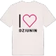Jag älskar Dziunin t-shirt stort tryck