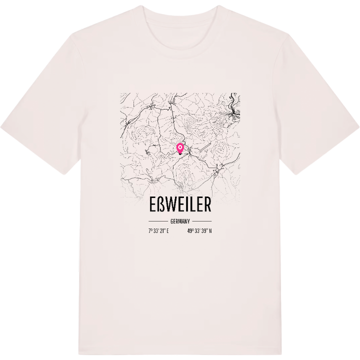 Eßweiler karta t-shirt – t-shirt från PinShirt