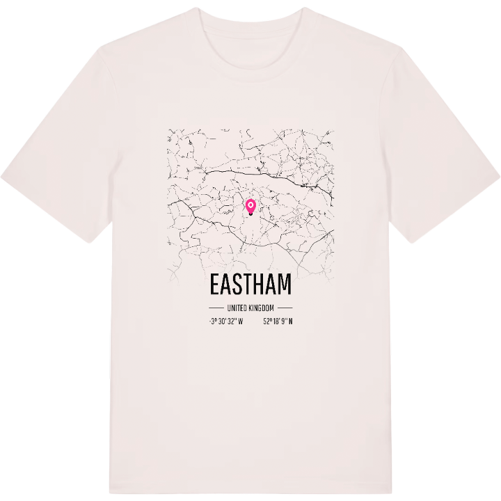 Eastham karta t-shirt – t-shirt från PinShirt