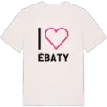 Jag älskar Ébaty t-shirt stort tryck