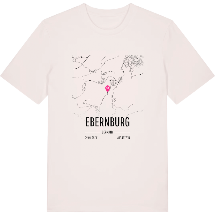 Ebernburg karta t-shirt – t-shirt från PinShirt