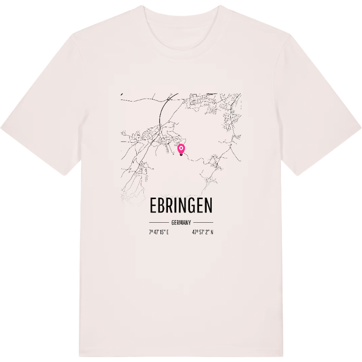 Ebringen karta t-shirt – t-shirt från PinShirt