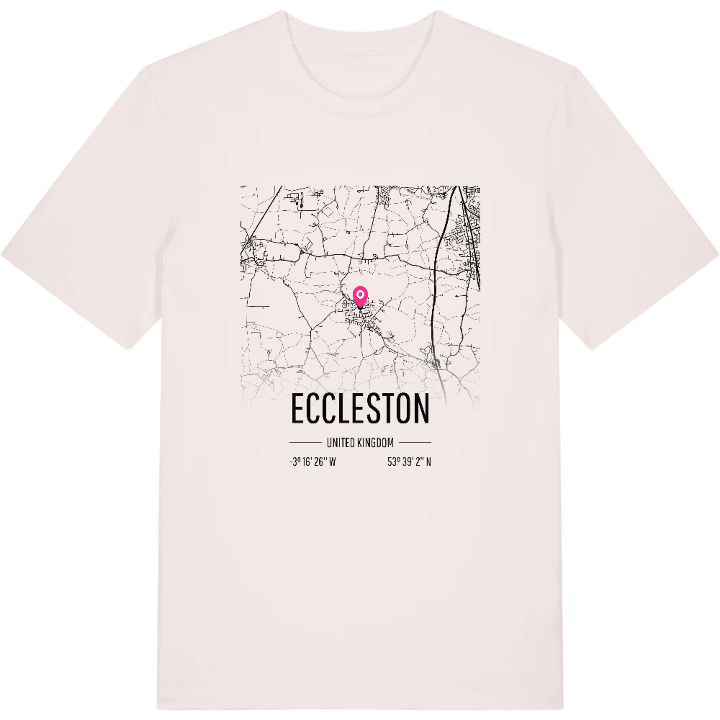 Eccleston karta t-shirt – t-shirt från PinShirt