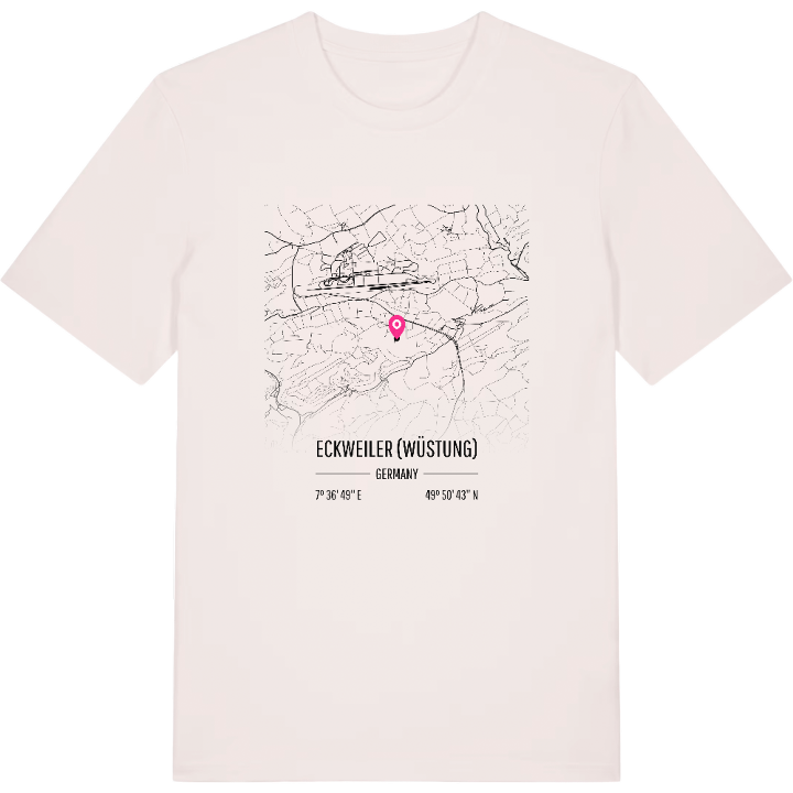 Eckweiler (Wüstung) karta t-shirt – t-shirt från PinShirt
