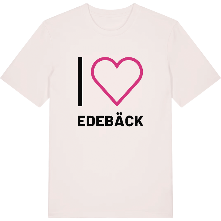 Jag älskar Edebäck t-shirt stort tryck – t-shirt från PinShirt