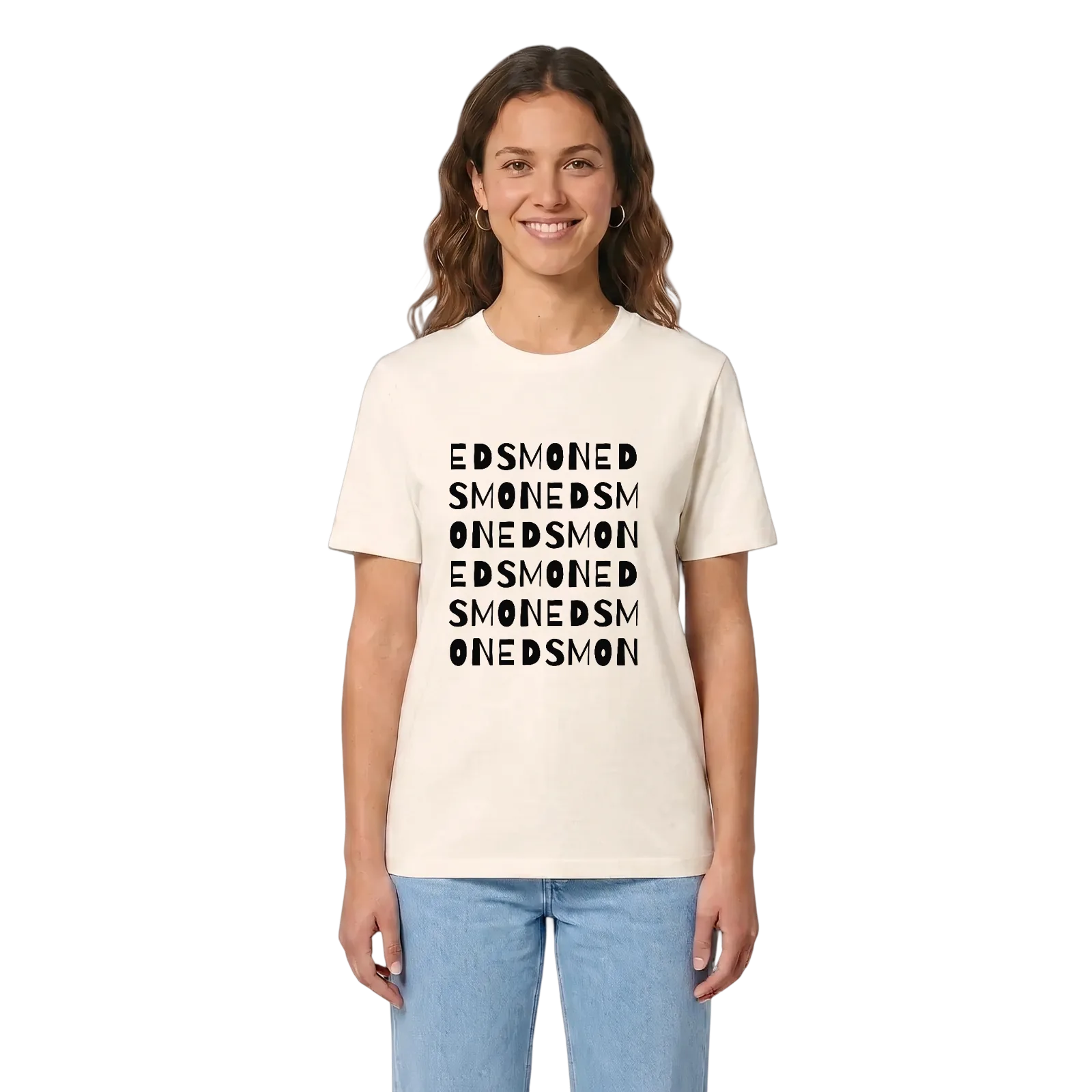 Edsmon ordlek t-shirt – Vintage White, i miljö