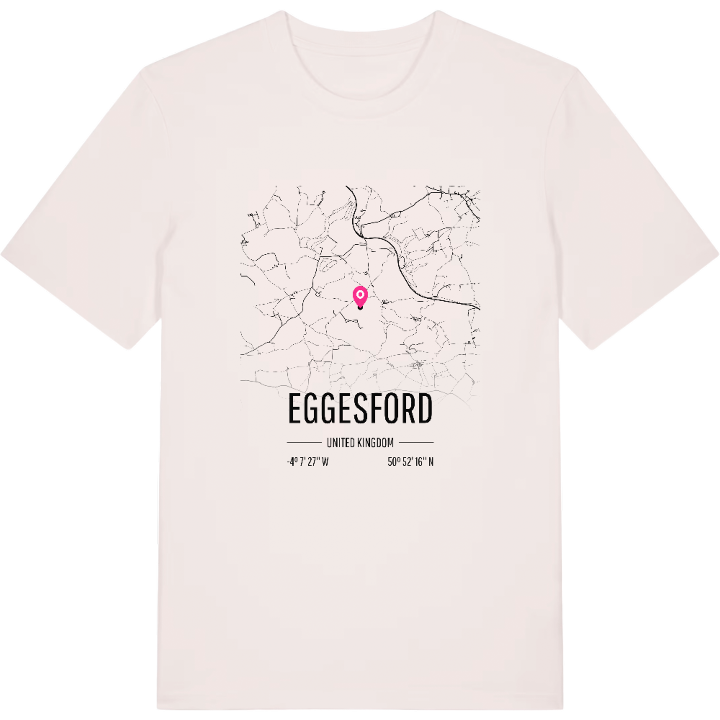 Eggesford karta t-shirt – t-shirt från PinShirt