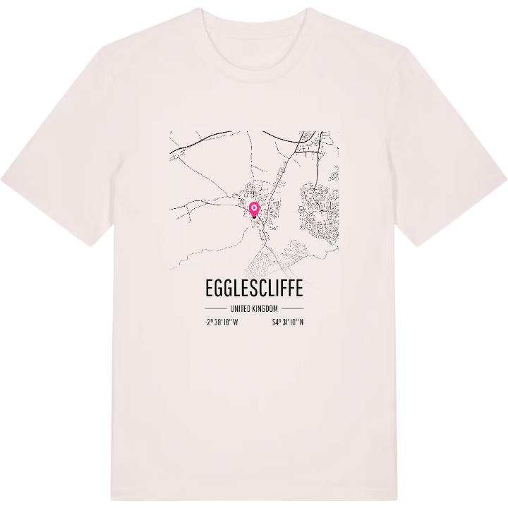 Egglescliffe karta t-shirt – t-shirt från PinShirt
