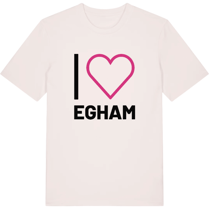 Jag älskar Egham t-shirt stort tryck – t-shirt från PinShirt