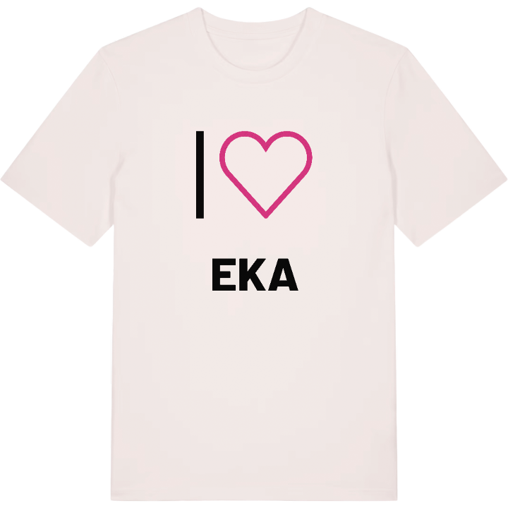 Jag älskar Eka t-shirt stort tryck – t-shirt från PinShirt