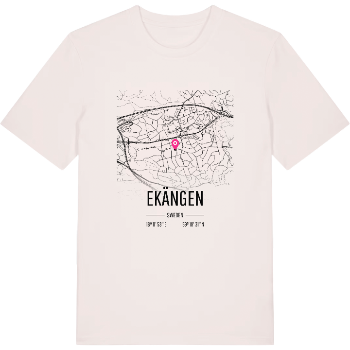 Ekängen karta t-shirt – t-shirt från PinShirt