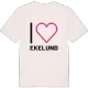Jag älskar Ekelund t-shirt stort tryck
