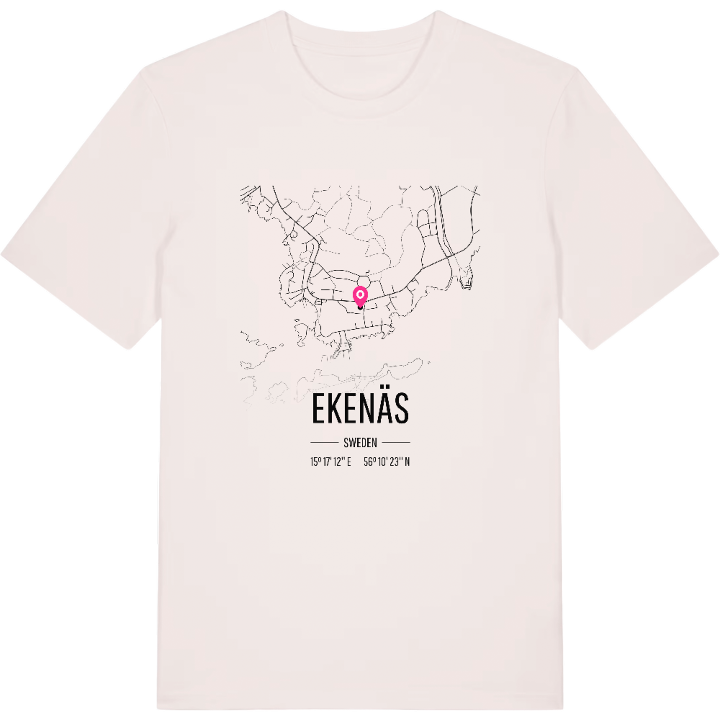 Ekenäs karta t-shirt – t-shirt från PinShirt