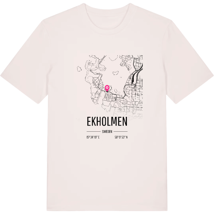 Ekholmen karta t-shirt – t-shirt från PinShirt