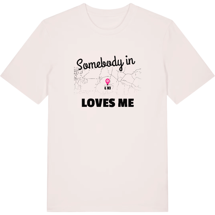 Någon i Łęki älskar mig t-shirt – t-shirt från PinShirt