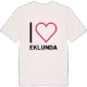 Jag älskar Eklunda t-shirt stort tryck