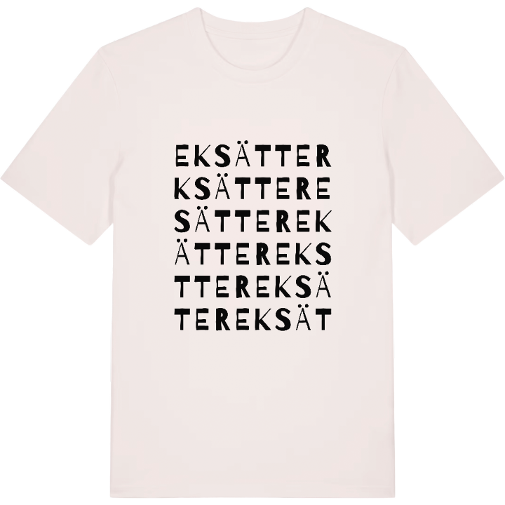 Eksätter ordlek t-shirt – t-shirt från PinShirt
