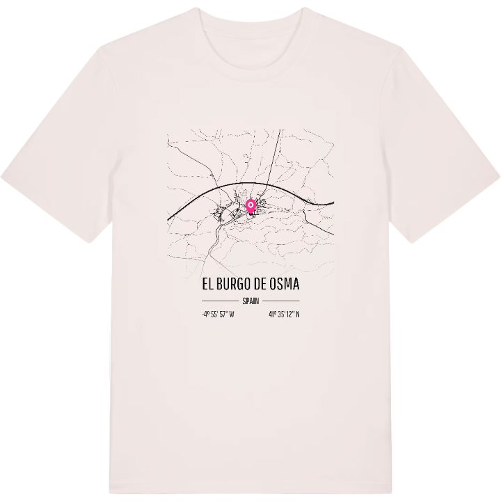 El Burgo de Osma karta t-shirt – t-shirt från PinShirt