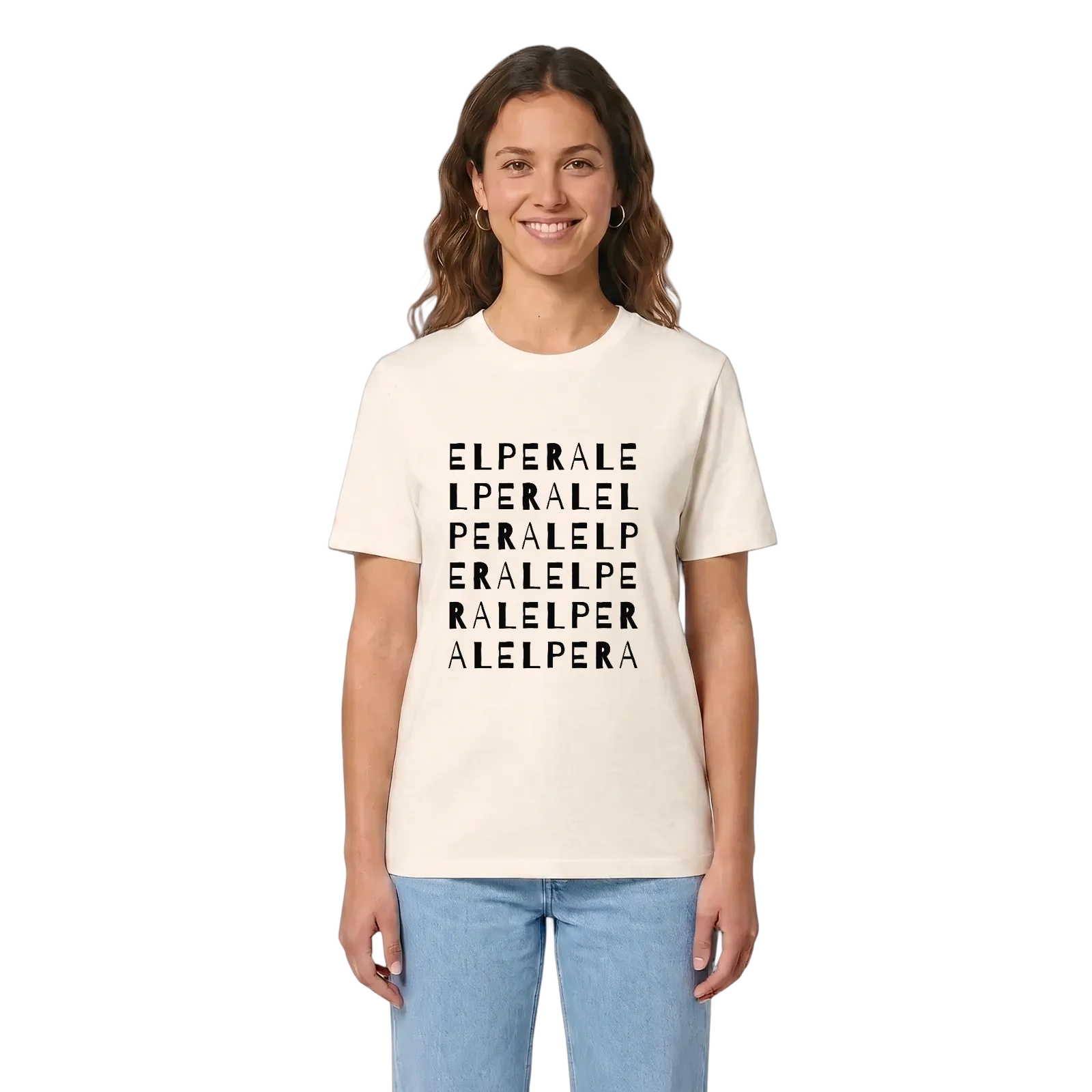 El Peral ordlek t-shirt – Vintage White, i miljö